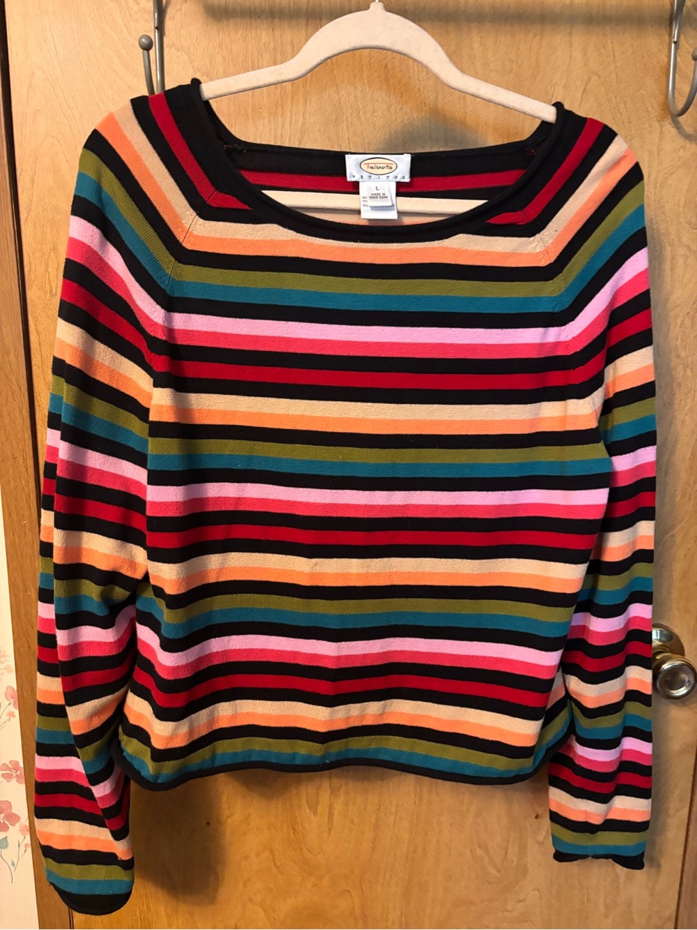 Talbots Striped Crewneck Knit Sweater - Multicolor